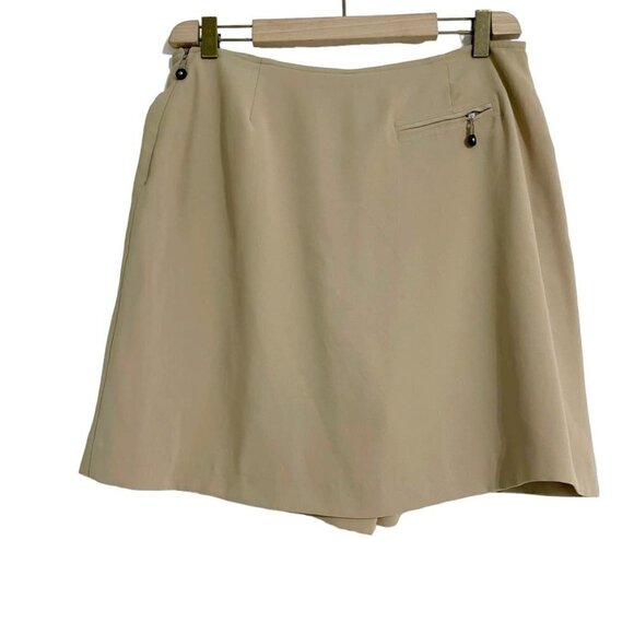 Jamie Sadock 12 Golf Skirt Skort Khaki Beige Tennis Pickle Ball - Picture 4 of 7